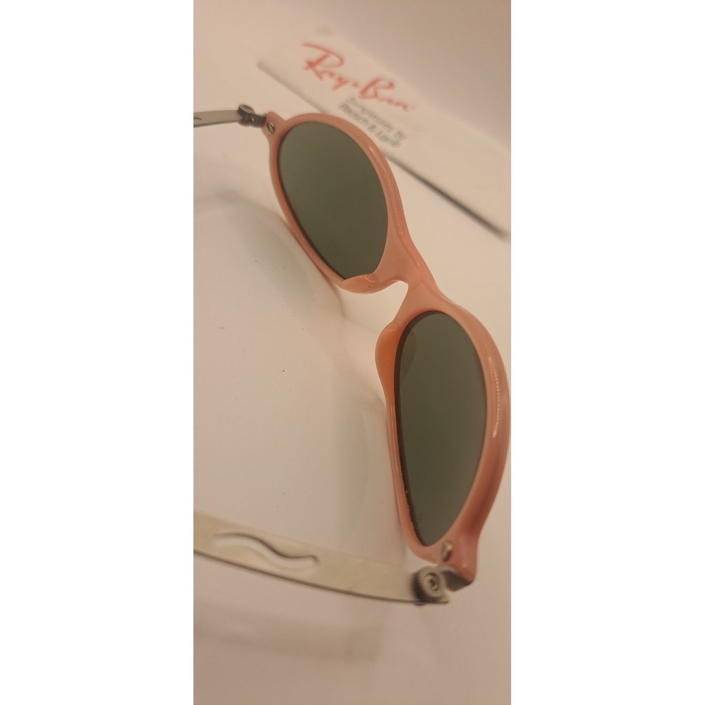Vintage Pink Ray-Ban Orbs Sunglasses 80's Oval Bausch & Lomb Flash Mirror Lenses - Picture 11 of 16